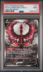 Galarian Moltres V - 177/198 - Full Art Ultra Rare - PSA 9